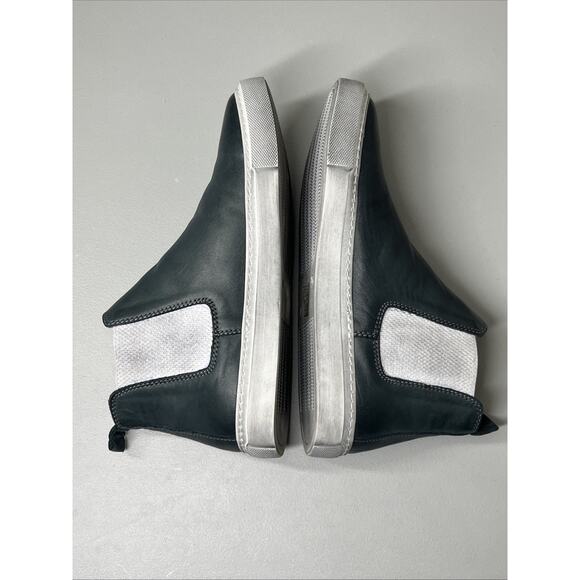 Bueno Rant Chelsea Ankle Boot Sneaker 39 US 8.5-9 Gray Leather Pull On High Top - Picture 4 of 8